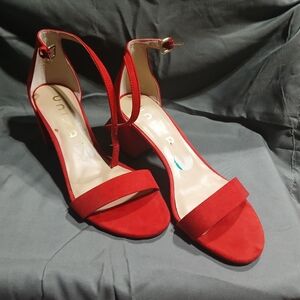 Red Women's Heeled Sandals